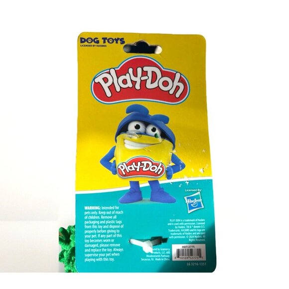 Hasbro Play-Doh Christmas Tree Dog Toy with Squeaky Plush Festive Pet Toy Green - Picture 6 of 9